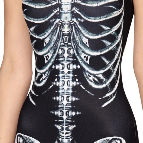 Rare BlackMilk Mechanical Skeleton Swimsuit XS - Picture 11 of 14